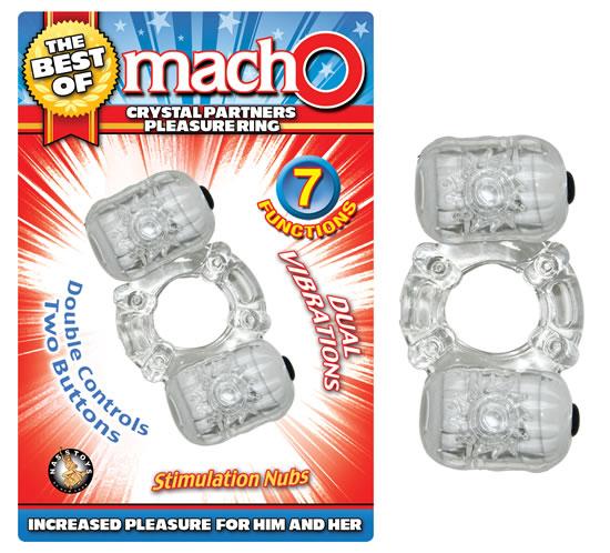 The Best Of Macho Crystal Partners Pleasure Ring Clear