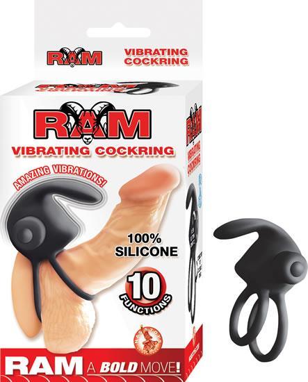 Ram Vibrating Cock Ring Black