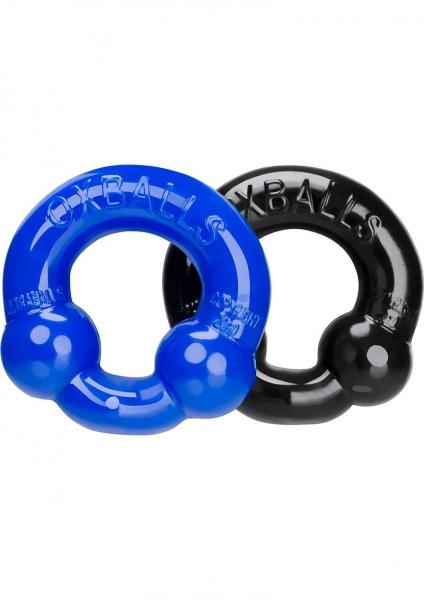 Oxballs Ultraballs 2 Pack Cock Ring Black, Police Blue