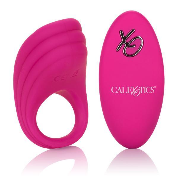 Silicone Remote Rechargeable Pleasure Ring Pink