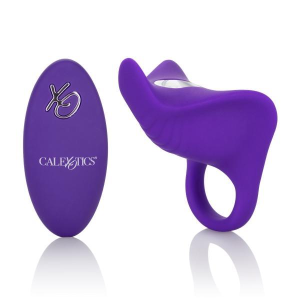 Silicone Remote Rechargeable Orgasm Ring Purple