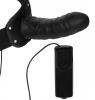 Deluxe Vibro Erection Assist Hollow Strap On Black