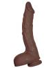 All American Ultra Whoopers 11 inches Curved Dong Brown