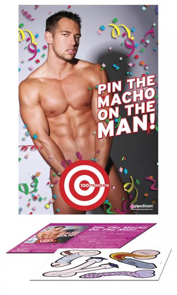 Pin The Macho On The Man Game