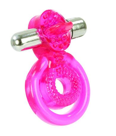 Dual Clit Flicker With Removable Waterproof Stimulator - Pink