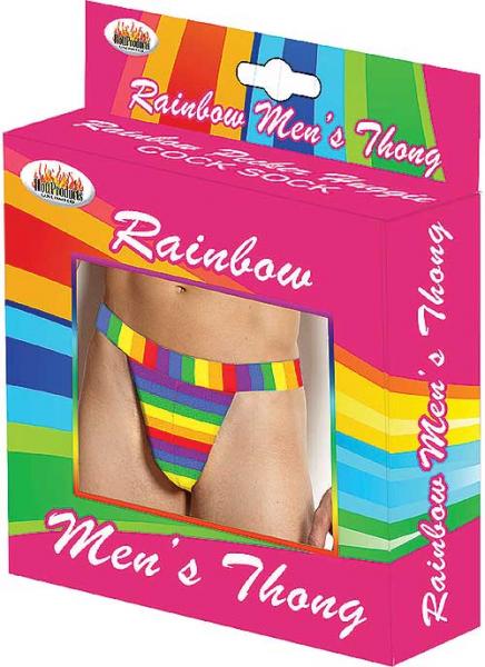 Rainbow Men's Thong One Size