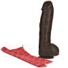 Bam Huge Realistic Cock 13 Inch - Brown