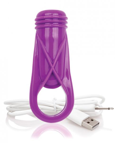 Charged Oyeah Plus Purple Vibrating Cock Ring