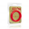 Wide Silicone Donut Red Ring