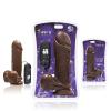 8 inches Thick Cock Balls, Vibrating Egg & Suction Cup Brown
