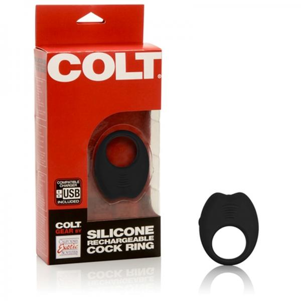 Colt Silicone Recharegeable Cock Ring - Black
