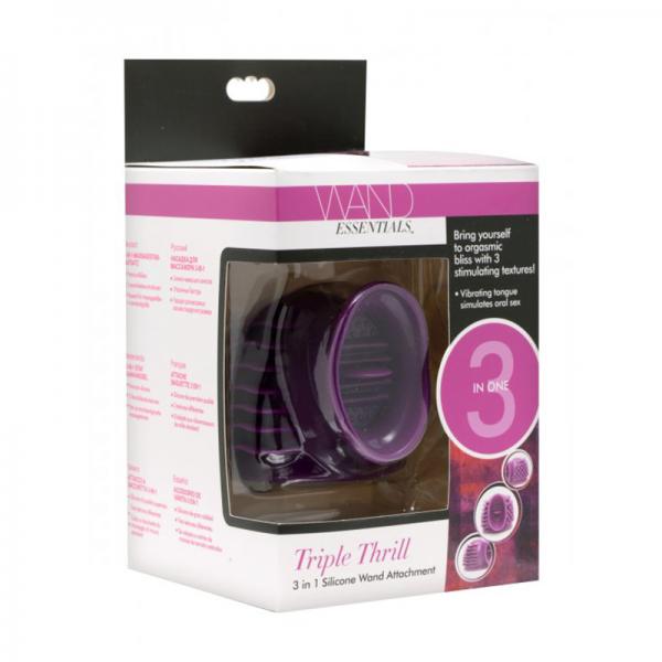 Wand Essentials Thunder-gasm 3 In 1 Silicone Wand Attachment