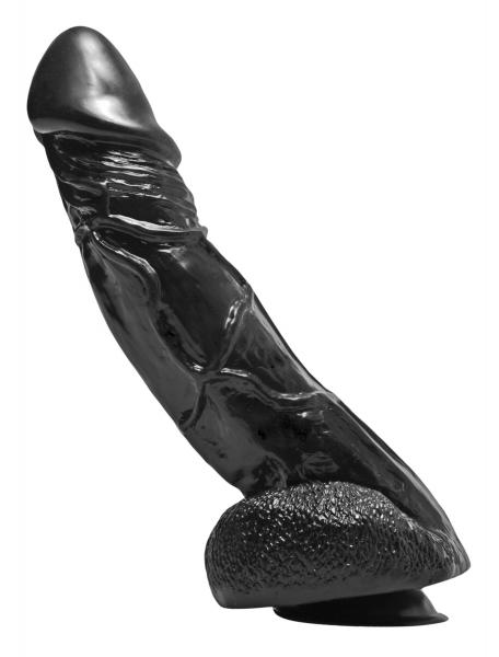 Ultra Veiny Black Mega Cock With Suction Cup Base